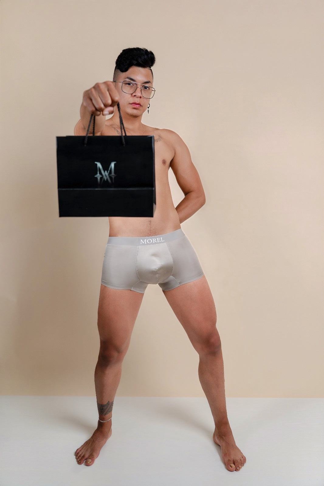 MOREL SATIN TRUNKS